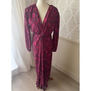 Dee Elly Women’s Medium Twist Front Maxi Dress